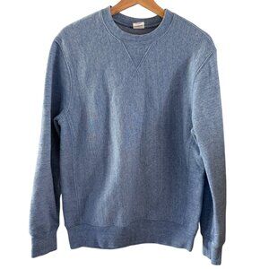 J.Crew Blue Crewneck Sweatshirt Heritage 14 oz Men's Small EUC! Fleece Lined